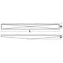 7_Novara 37" Wide Satin Nickel LED Vanity Bath Light more views