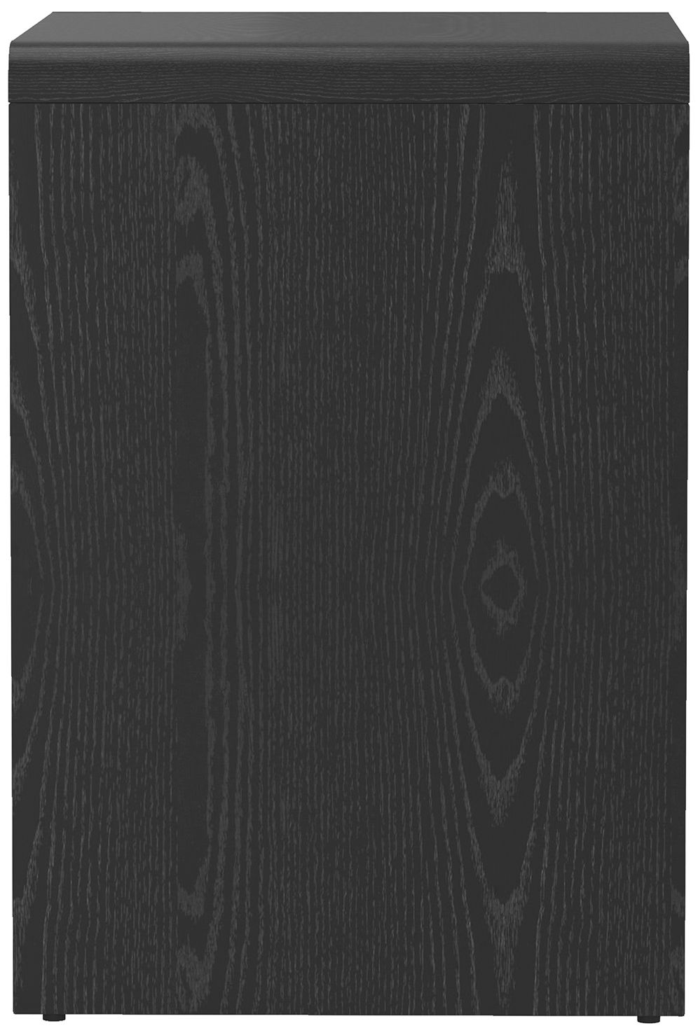 Novara Contemporary 22" Nightstand in Black (1-Drawer)