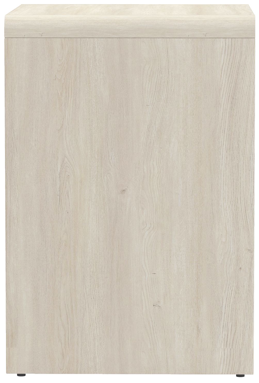 Novara Contemporary 22" Nightstand in Whitewashed Oak (2-Drawer)