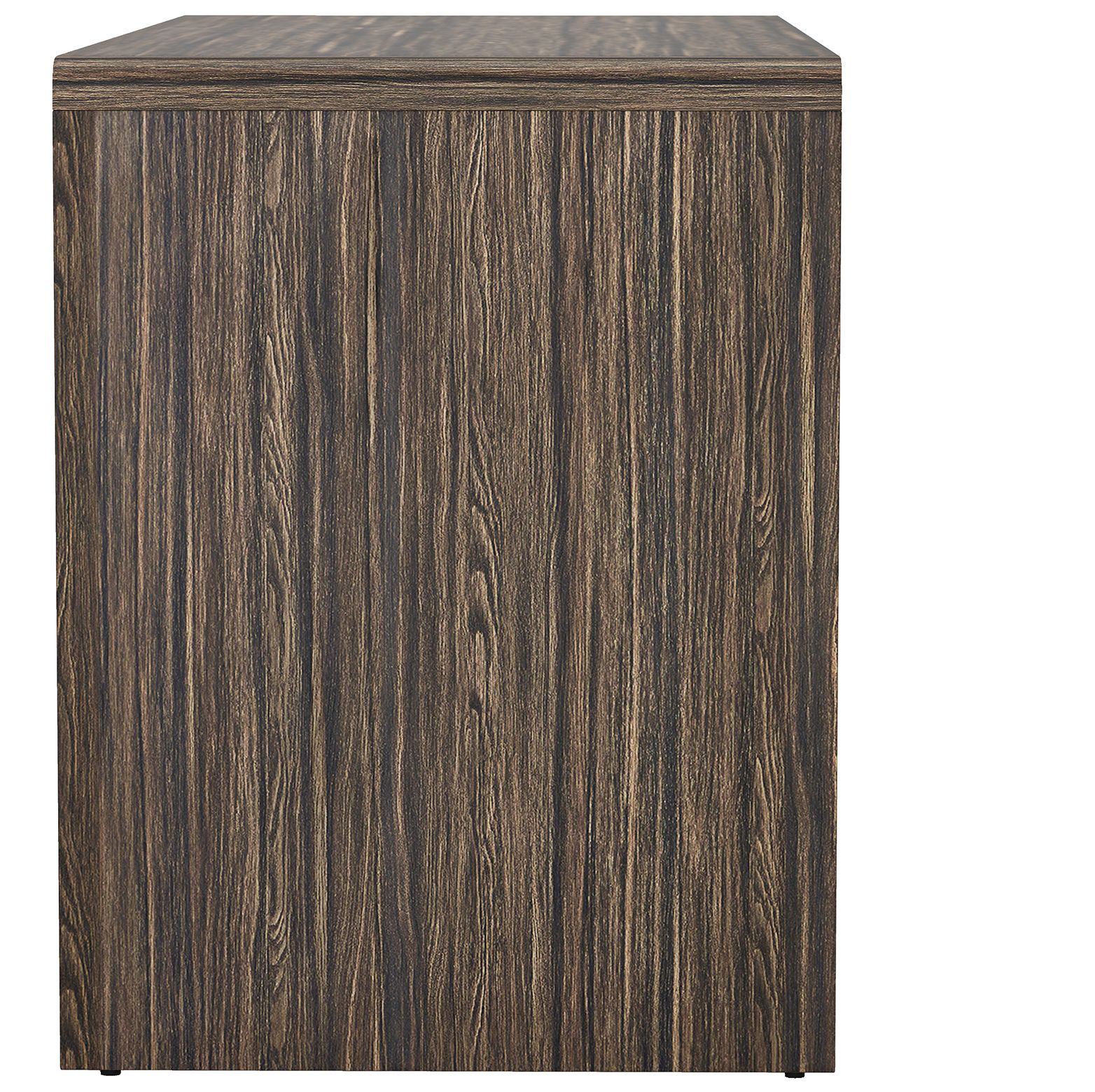 Novara Contemporary 60" Writing Desk in Jacobean Walnut (2-Drawer)