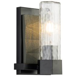 Novarre 1 Light Wall Sconce In Black And Grey