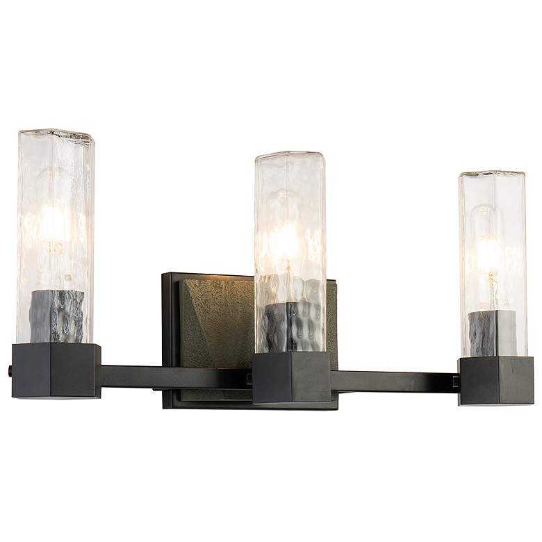 Image 1 Novarre 3 Light Bath Vanity In Grey And Black