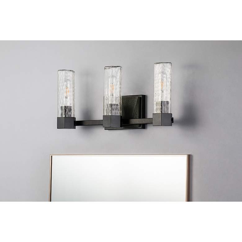 Image 4 Novarre 3 Light Bath Vanity In Grey And Black more views