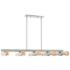 Novato 10 Light Brushed Nickel Linear Chandelier