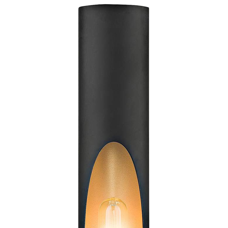 Image 4 Novato 16" High Black Wall Sconce more views