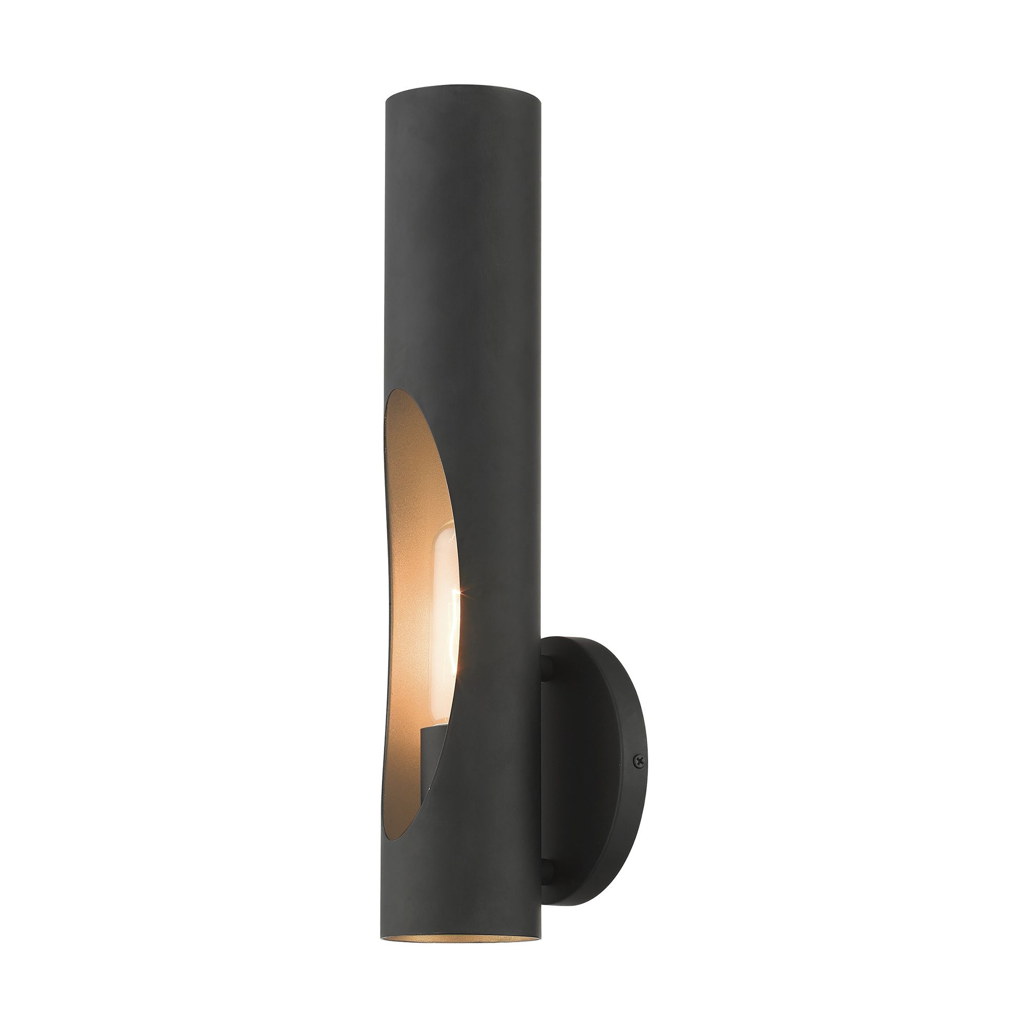 Novato 16" High Black Wall Sconce in scene