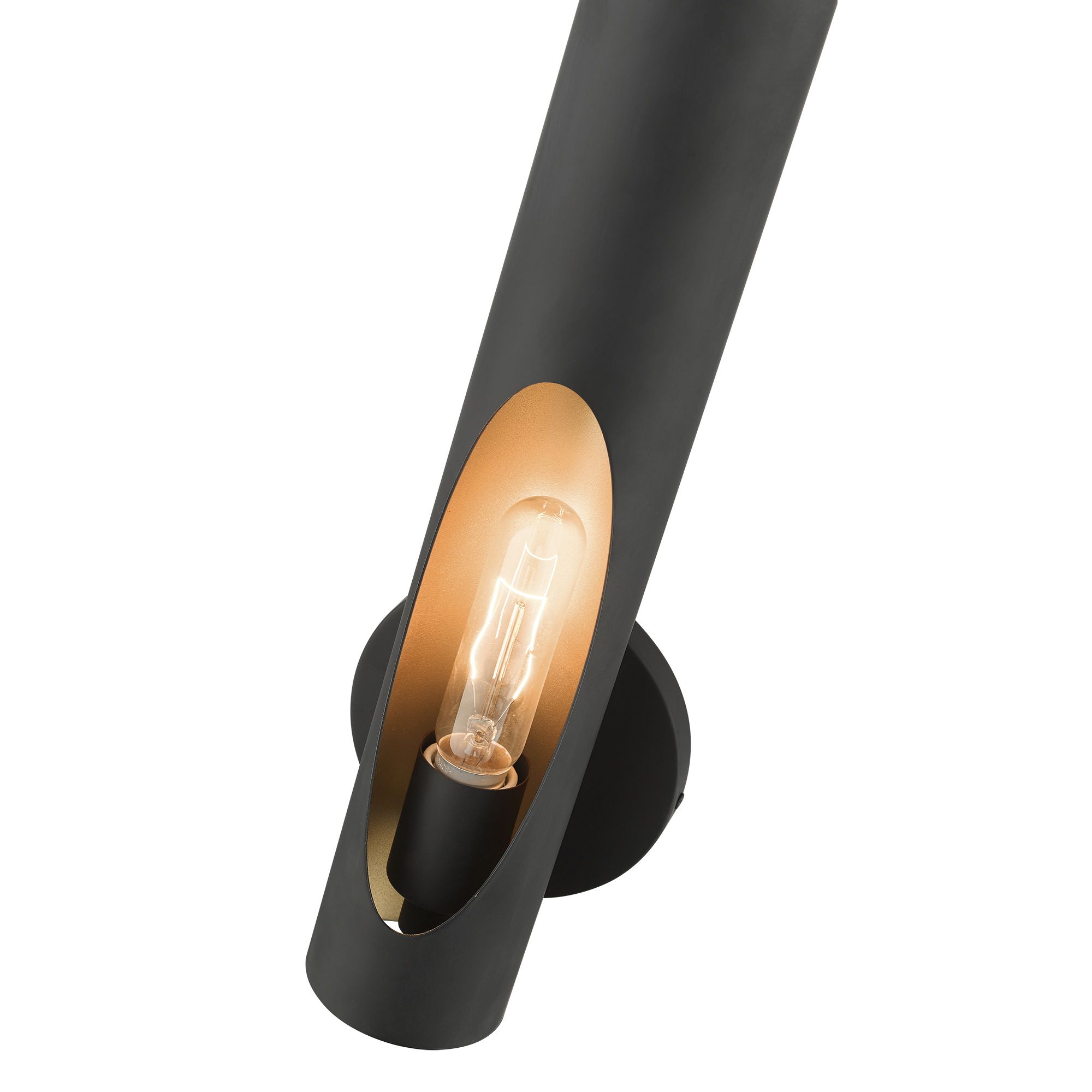 Novato 16" High Black Wall Sconce in scene