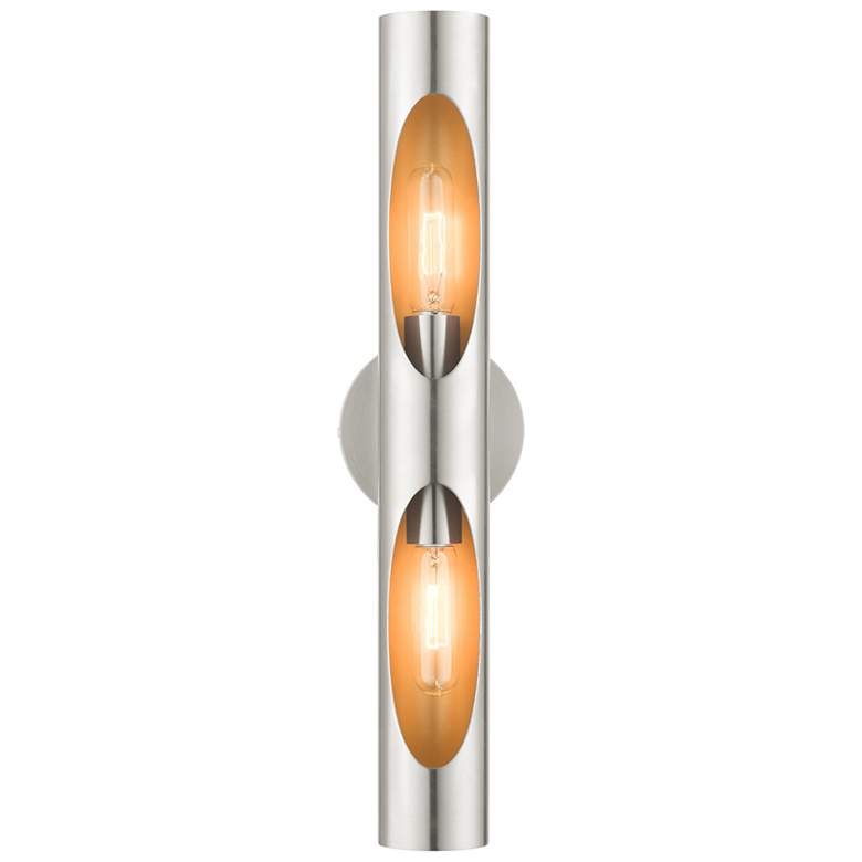 Image 1 Novato 2 Light Brushed Nickel ADA Sconce