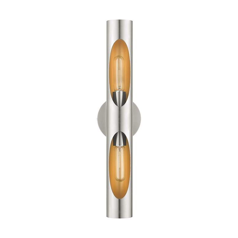 Image 3 Novato 2 Light Brushed Nickel ADA Sconce more views