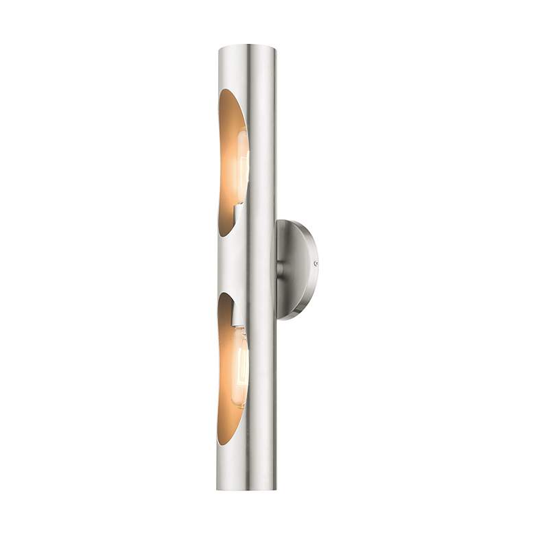 Image 7 Novato 2 Light Brushed Nickel ADA Sconce more views