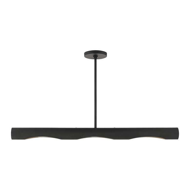Image 3 Novato 3 Light Black Linear Chandelier more views