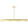 Novato 3 Light Satin Brass Linear Chandelier