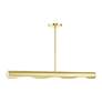 4_Novato 3 Light Satin Brass Linear Chandelier more views