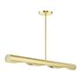 5_Novato 3 Light Satin Brass Linear Chandelier more views