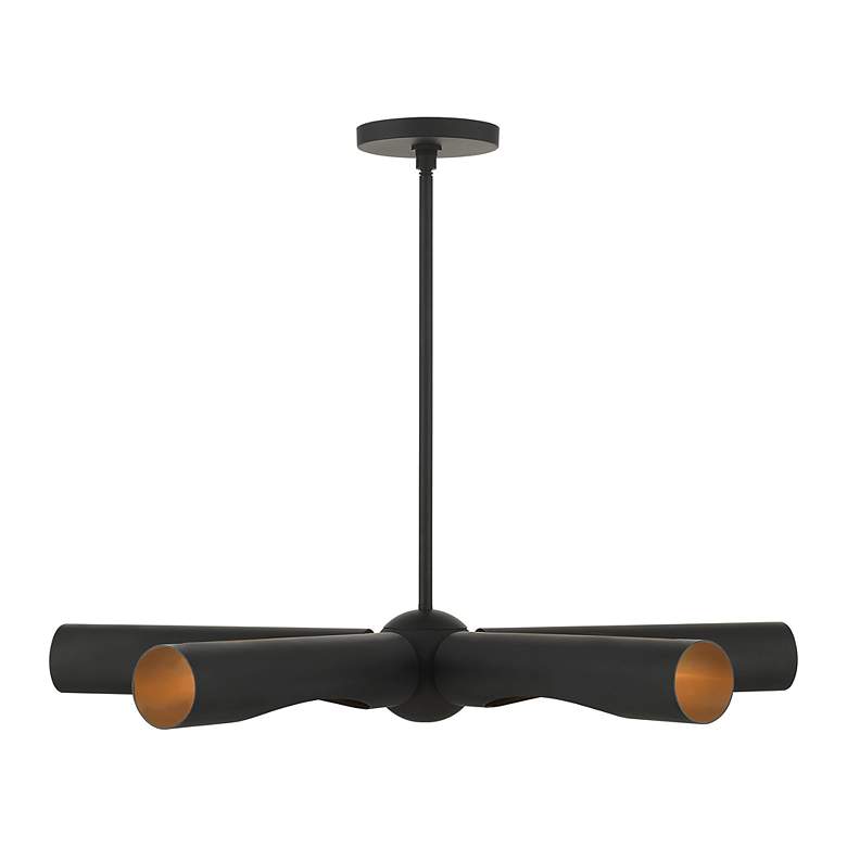 Image 6 Novato 5 Light Black Chandelier more views