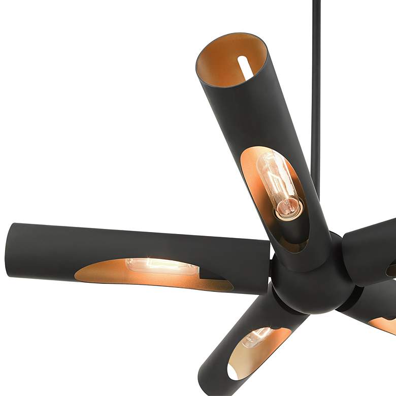 Image 7 Novato 5 Light Black Chandelier more views