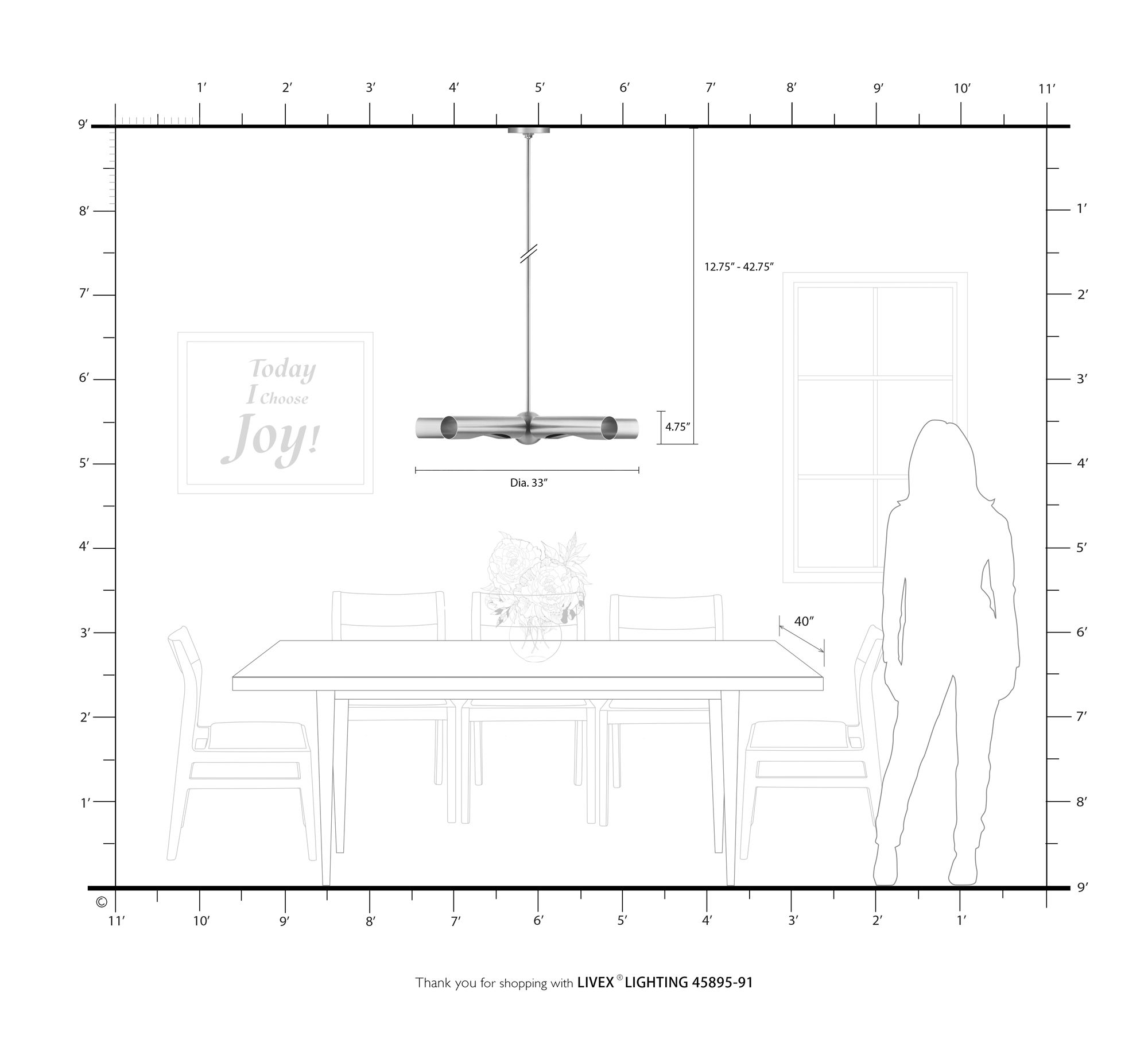 Novato 5 Light Brushed Nickel Chandelier