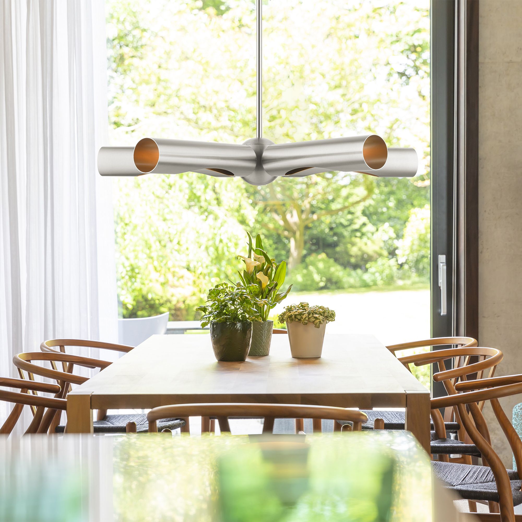 Novato 5 Light Brushed Nickel Chandelier