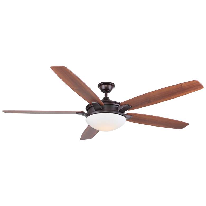 Image 1 Novato 70" Oiled Bronze Finish, Reversible Blades Ceiling Fan by Wind