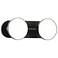Novel 5 1/4" High Black 2-Light LED Wall Sconce