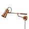 Novel Patina Brass Plug-In Swing Arm Wall Lamp