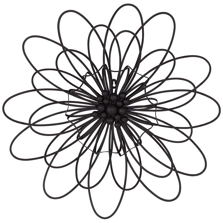 Image 1 Novella Metal Flower 24 1/2 inch Round Sunburst Wall Art