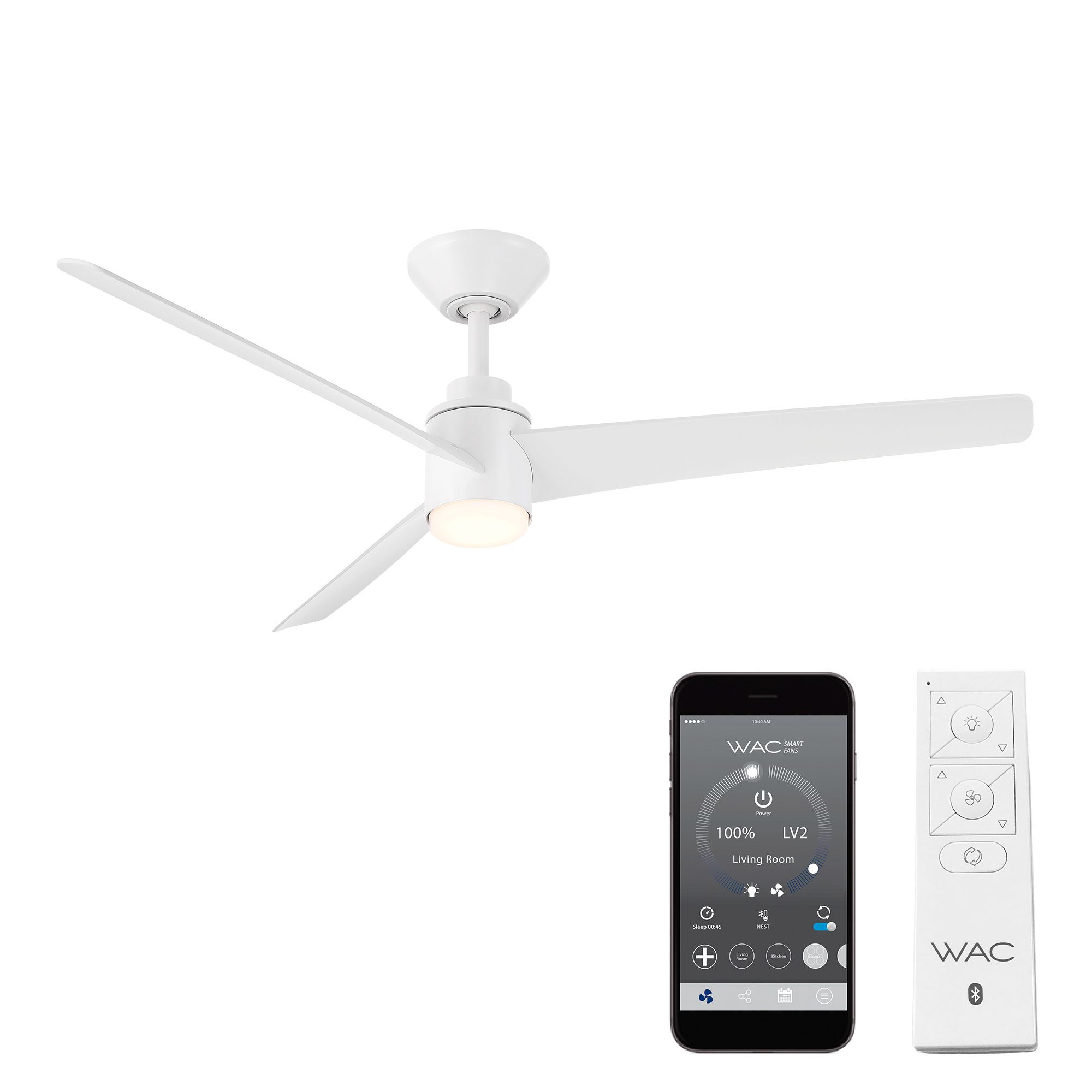 Novelle 3-Blade LED Smart Ceiling Fan