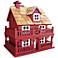 Novelty Red Cottage Birdhouse