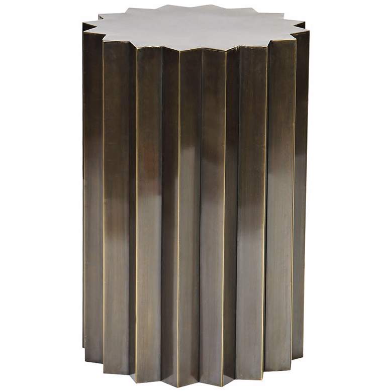 Image 1 Novo Antique Brass Starburst Accent Table