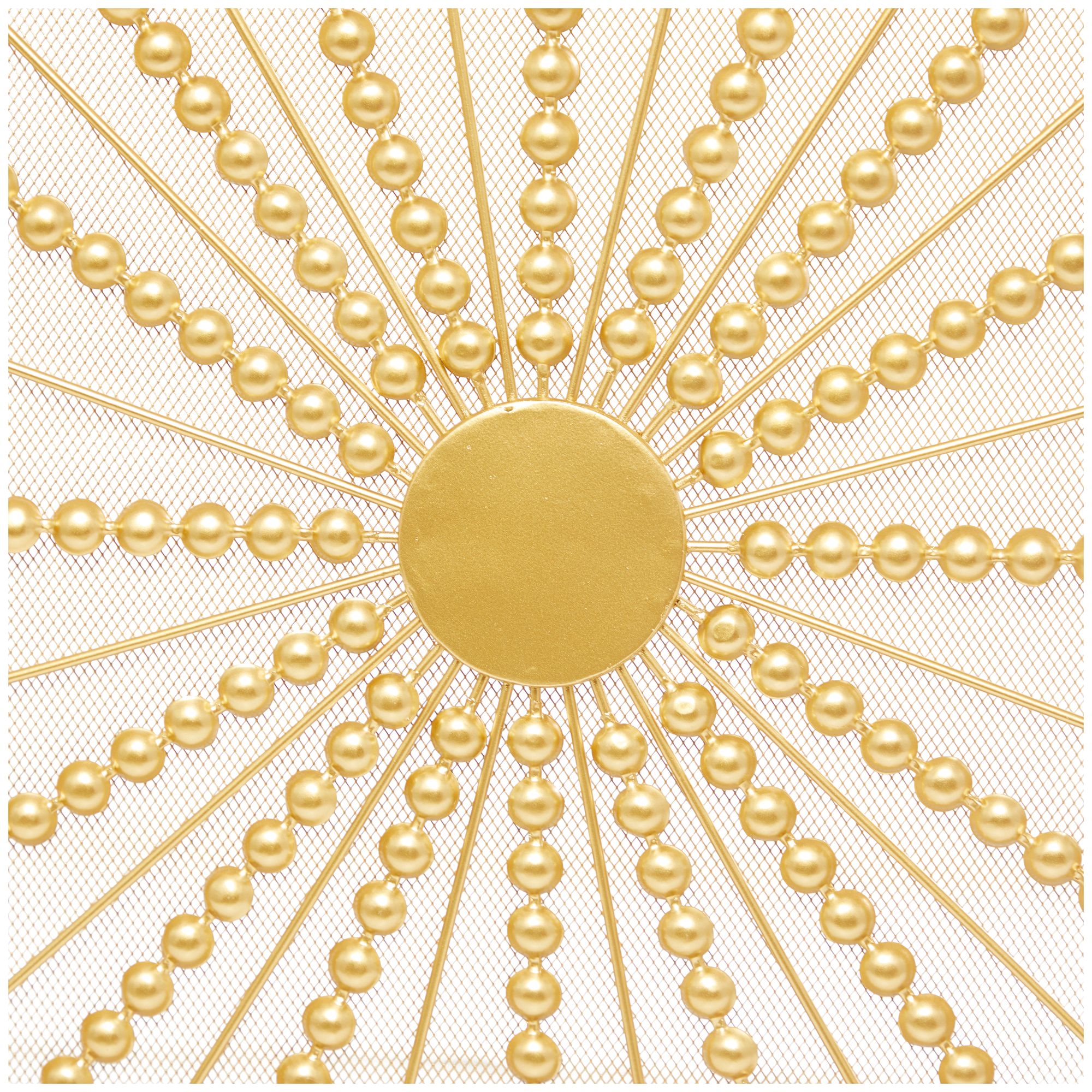 Image 3 Novogratz Matte Gold 30" High 3-Panel Fireplace Screen more views