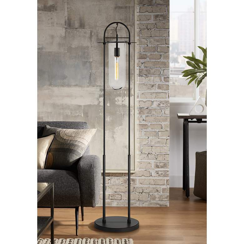 Image 1 Nuance Aged Iron LED Floor Lamp by Kelly Wearstler