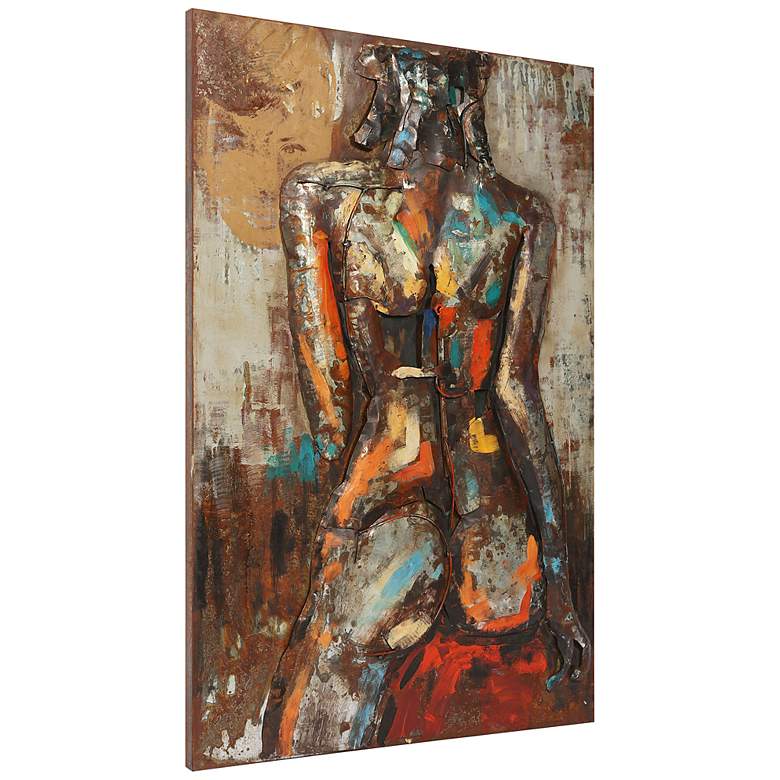 Image 5 Nude Study 1 48 inch High Mixed Media Metal Dimensional Wall Art more views