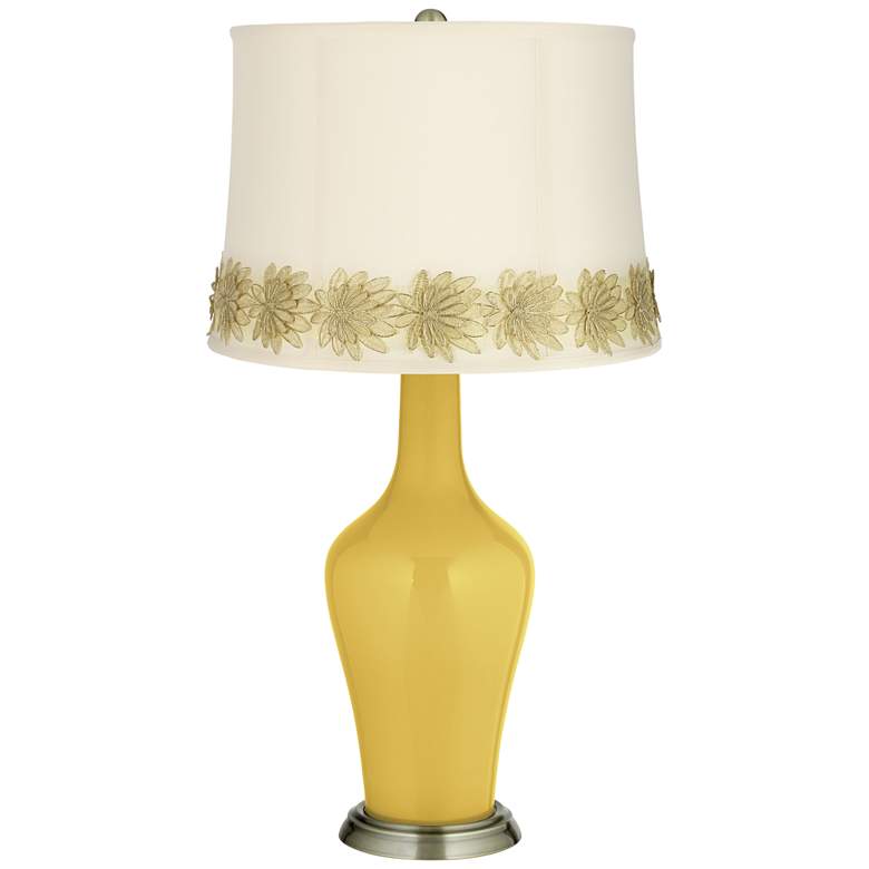 Image 1 Nugget Anya Table Lamp with Flower Applique Trim