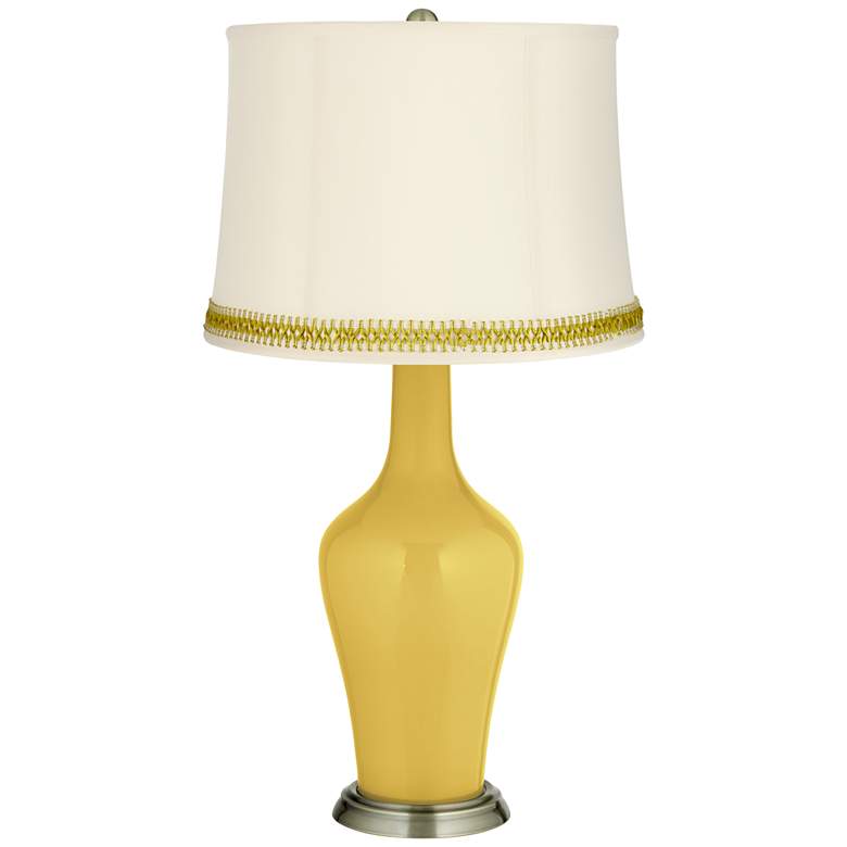 Image 1 Nugget Anya Table Lamp with Open Weave Trim