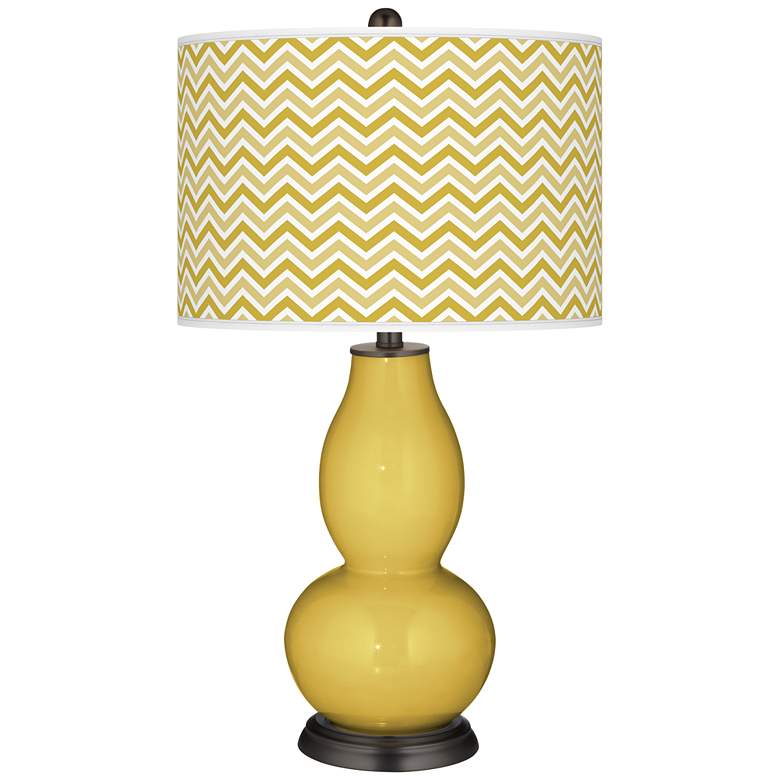 Image 1 Nugget Narrow Zig Zag Double Gourd Table Lamp