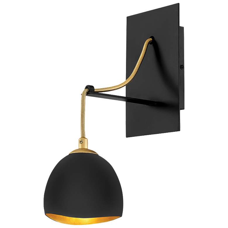 Image 1 Nula 13" High Black Wall Sconce by Hinkley Lighting