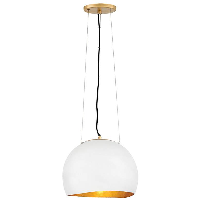 Image 1 Nula 14 inch Wide White Pendant Light by Hinkley Lighting