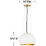 2_Nula 14" Wide White Pendant Light by Hinkley Lighting more views