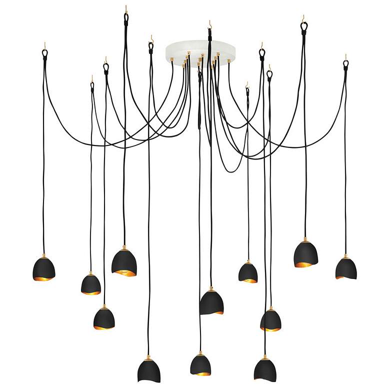 Image 4 Nula 18 1/2" Wide Black Chandelier by Hinkley Lighting more views