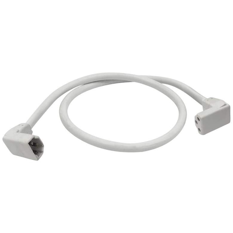 Image 1 NULSA 6 inch White 90-Degree Jumper Cable for NULS-LED Series