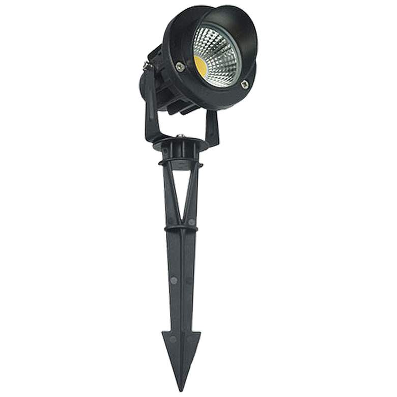 Image 1 Numa 7 1/2 inch High Black 45-Degree LED Landscape Spot Light