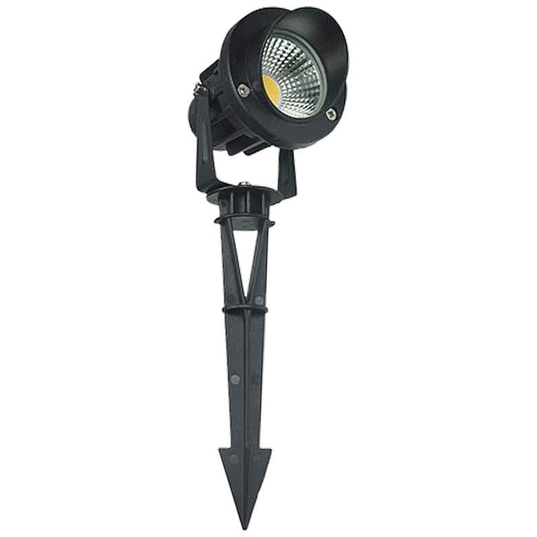 Image 1 Numa 7 1/2" High Black 45-Degree LED Landscape Spot Light
