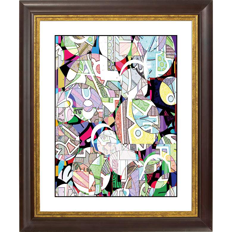 Image 1 Number 23 Gold Bronze Frame Giclee 20 inch High Wall Art