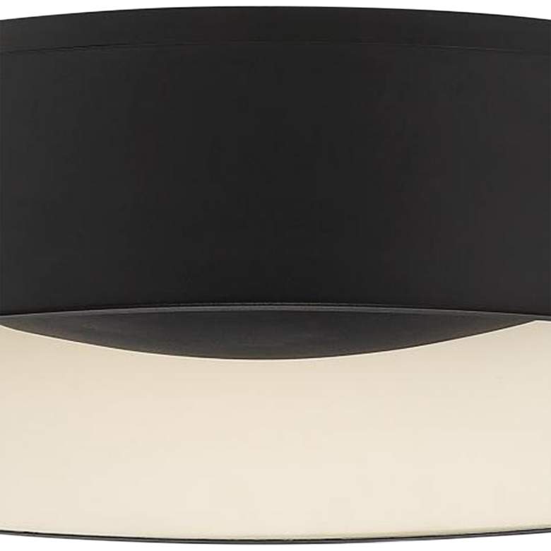 Image 4 Nuovo Lighting Orbit 23 1/4" Wide Black Drum LED Ceiling Light more views