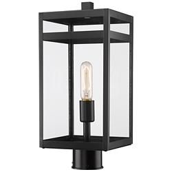 Nuri 17 3/4" High Black Outdoor Post Light