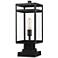 Nuri 19 1/2" High Black Outdoor Pier Mount Light