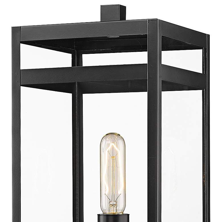 Image 2 Nuri 19 1/2" High Black Outdoor Pier Mount Light more views