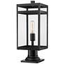 1_Nuri 19 3/4" High Black Outdoor Pier Mount Light