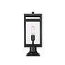 2_Nuri 19 3/4" High Black Outdoor Pier Mount Light more views