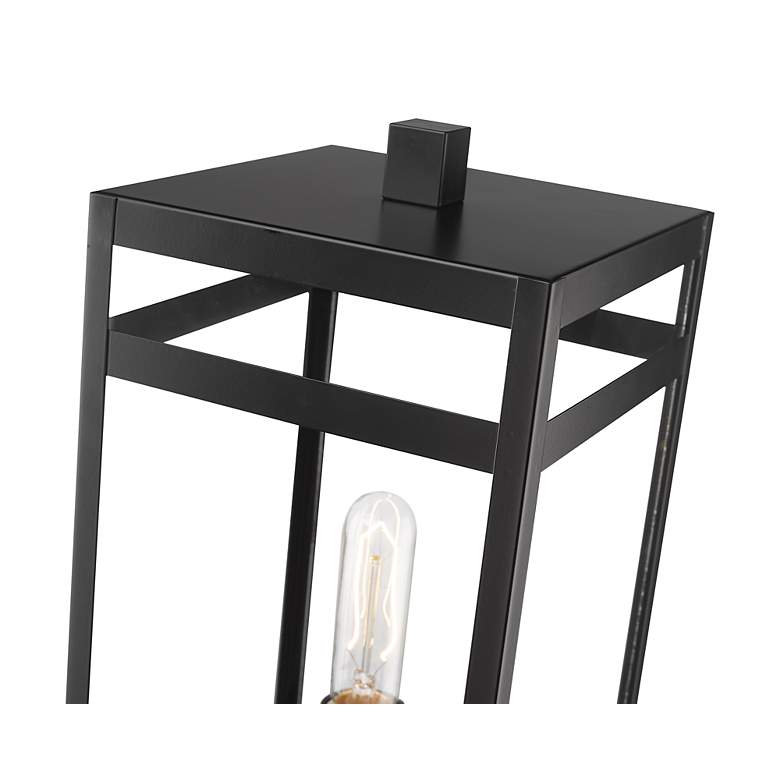 Image 4 Nuri 19 3/4" High Black Outdoor Pier Mount Light more views